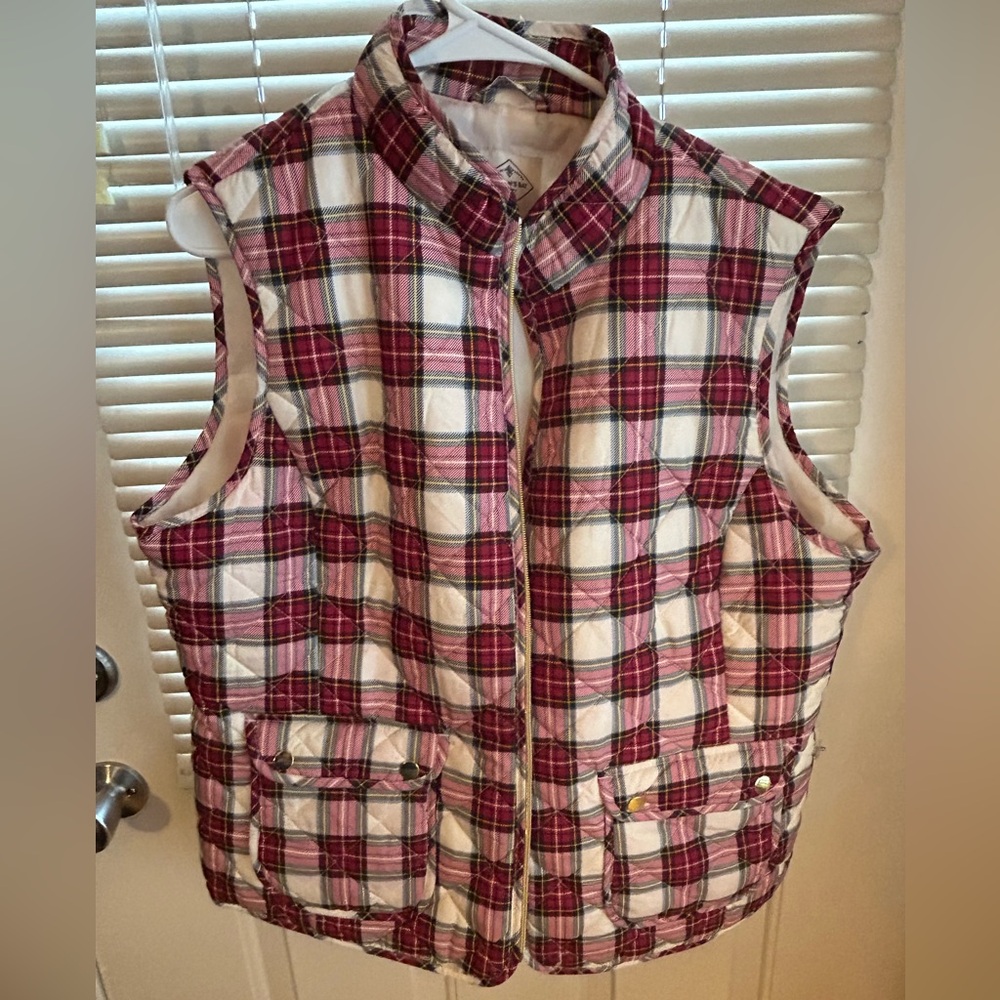 Women’s Plaid Vest, xxl